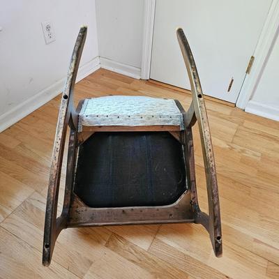 Small Upholstered Rocking Chair & Stool (LR-JS)