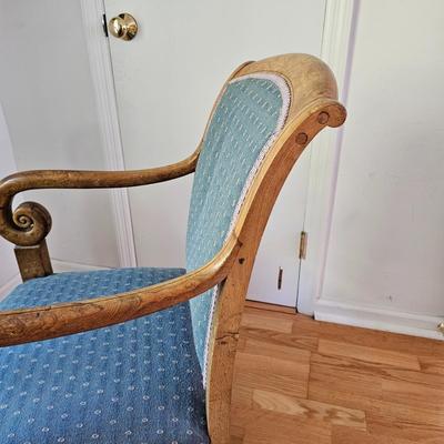 Upholstered French Armchair. (LR-JS)