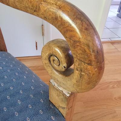 Upholstered French Armchair. (LR-JS)