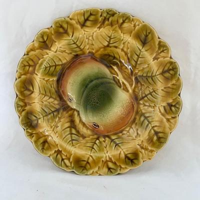 Sarreguemines French Majolica Fruit Plates (K-MK)