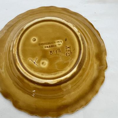 Sarreguemines French Majolica Fruit Plates (K-MK)