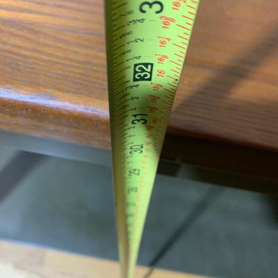 Sofa Table Thick Wood Top - Metal Lower Shelf