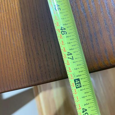 Sofa Table Thick Wood Top - Metal Lower Shelf