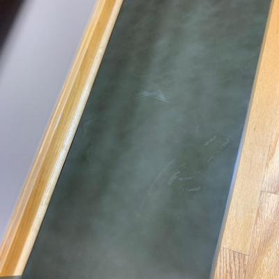 Sofa Table Thick Wood Top - Metal Lower Shelf