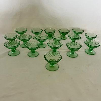 Glass Footed Sherbet/Champagne Glasses (K-MK)