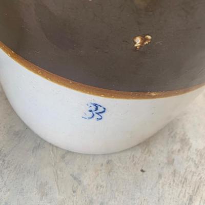 3 Large Stoneware Crocks 3 - 6 - 10 Gallon