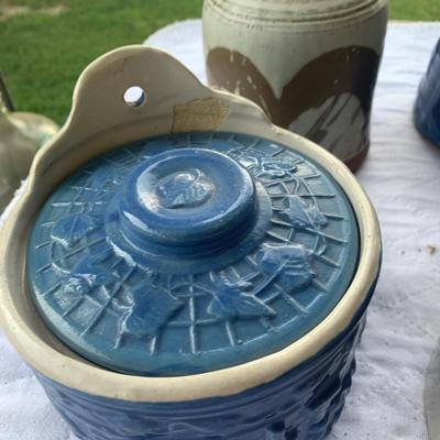 Antique Stoneware Crocks Lot