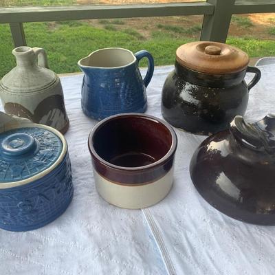 Antique Stoneware Crocks Lot