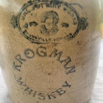 Antique Krogman Whiskey Crock Evansville Indiana