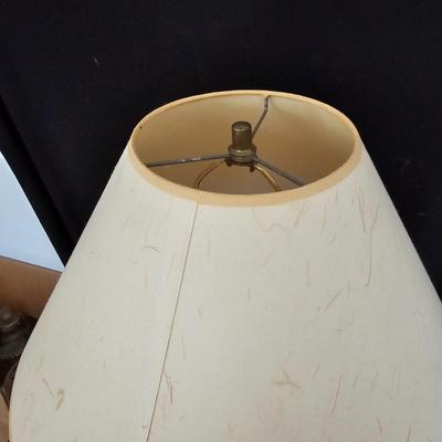 Round Silver Metal Lamp & Shade (LR-JS)