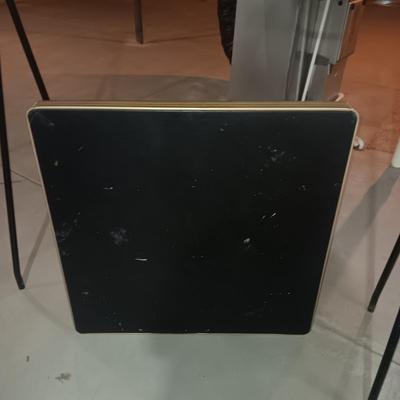 GARMENT RACK, FOLDING CARD TABLE, LAUNDRY BASKET AND BATH RUG