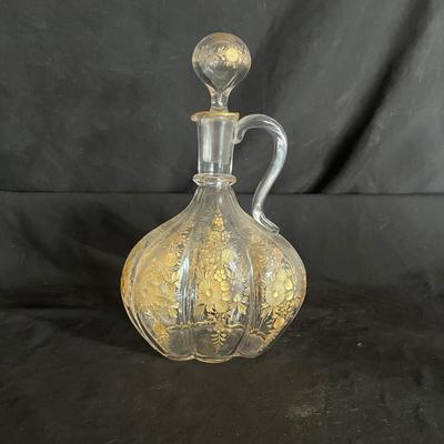 Gilt Decorated Glass Decanters & More (DR-MK)