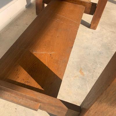 Oak Table With Drawer