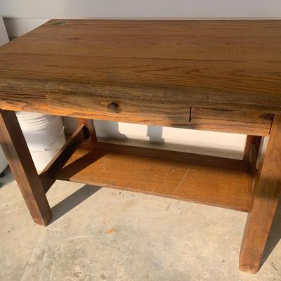 Oak Table With Drawer