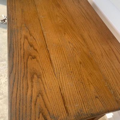 Oak Table With Drawer
