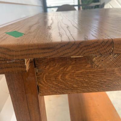 Oak Table With Drawer