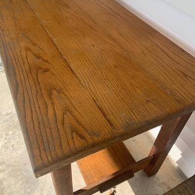 Oak Table With Drawer