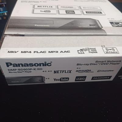 NEW PANASONIC BLU-RAY PLAYER, WALL CLOCK AND MOVIES ON DVD'S