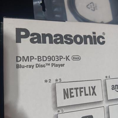 NEW PANASONIC BLU-RAY PLAYER, WALL CLOCK AND MOVIES ON DVD'S
