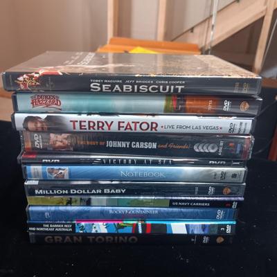 NEW PANASONIC BLU-RAY PLAYER, WALL CLOCK AND MOVIES ON DVD'S