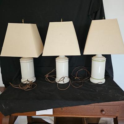 Three Floral Pattern Lamps (LR-JS)