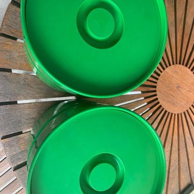 PAIR Mid Century Heller Green Ice Buckets