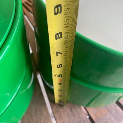PAIR Mid Century Heller Green Ice Buckets