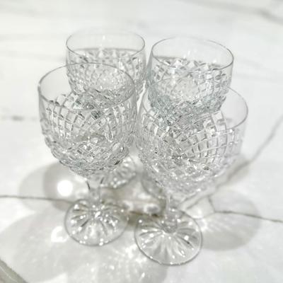 Waterford Wine Glass 6 inch Comeragh Pattern. Set of 4