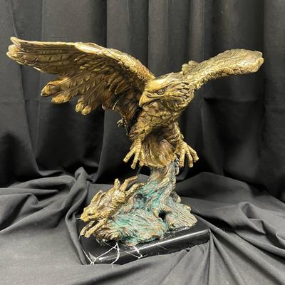 Cast Eagle Sculpture