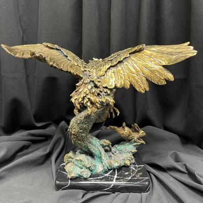 Cast Eagle Sculpture
