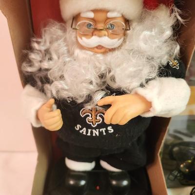 Lot #117 Saints Lot - ornaments, Santa, Coasters, more