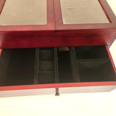 Lot #120 New Contemporary Jewelry Box wi/2 drawers