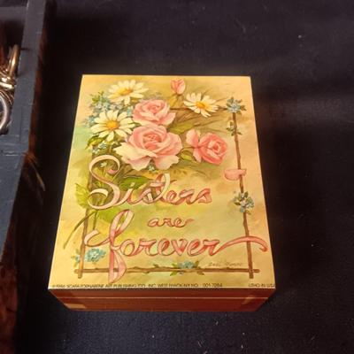 2 SMALLER BOXES FILLED WITH COSTUME JEWELRY