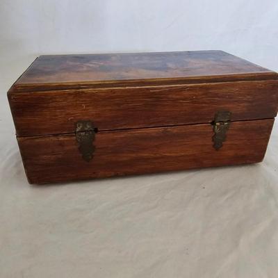 Equine Themed Wood Box & Riding Crop (LR-JS)