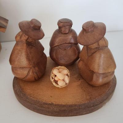 Hand Carved Nativity Set and More (DR-KD)