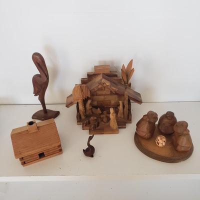 Hand Carved Nativity Set and More (DR-KD)