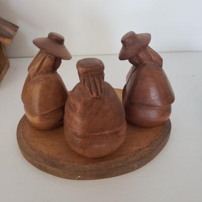 Hand Carved Nativity Set and More (DR-KD)
