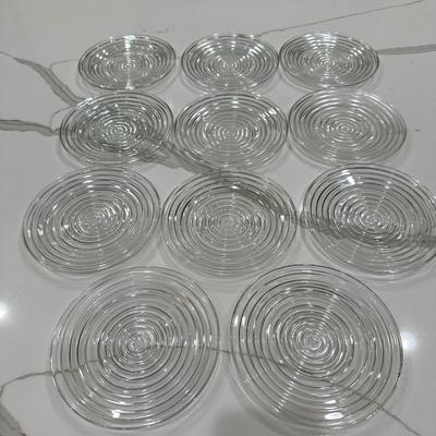 Anchor Hocking Manhattan Pattern Depression Glass Set of 11 6 in. dessert plates