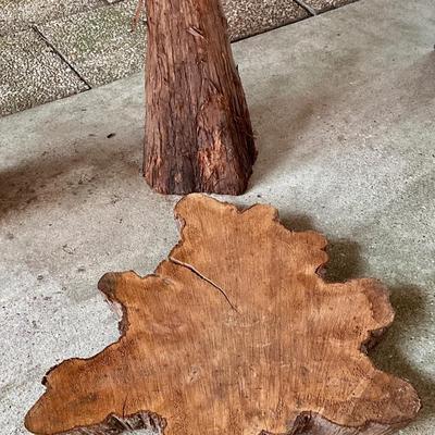 Cypress stump and cookie maker it into a table or something else