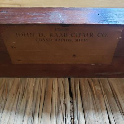 John D. Rabb Wood and Rush Chair (DR-KD)