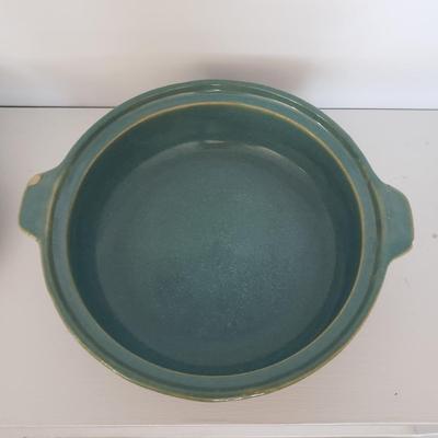 Two Earthenware Covered Baking Dishes (DR-KD)
