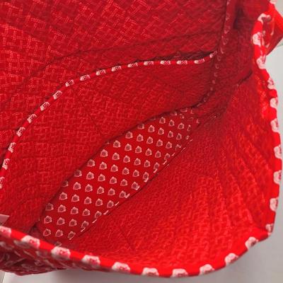 Red Quilted Vera Bradley Computer Tote