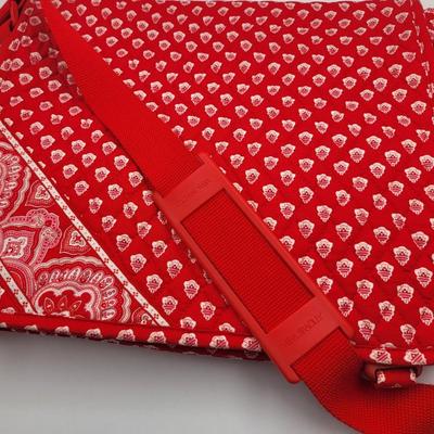 Red Quilted Vera Bradley Computer Tote