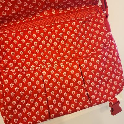 Red Quilted Vera Bradley Computer Tote