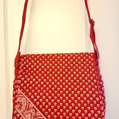 Red Quilted Vera Bradley Computer Tote