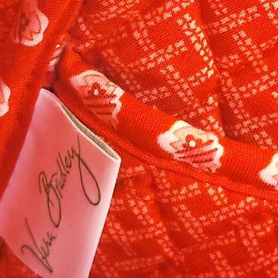 Red Quilted Vera Bradley Computer Tote