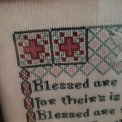 Religious Cross-stitch and Vintage Print of Barbara (DR-KD)