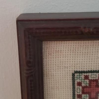 Religious Cross-stitch and Vintage Print of Barbara (DR-KD)