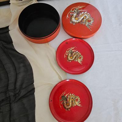 Vintage Asian Artwork, Scarf & More (LR-JS)