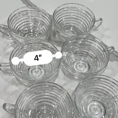 Set of 6 Anchor Hocking Coffee Cups